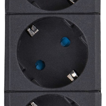 Network filter, 5 nests, 5m, s/h, curtains, PVS 3 IP0.75, 2USB, 2200W, 10A, Chern 32589 5-3