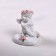 Souvenir Polystone "Angel Sit on the Heart" in a wreath of roses, mix, 3.5x3x4 cm