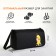 Sports bag with lightning, external pocket, black color