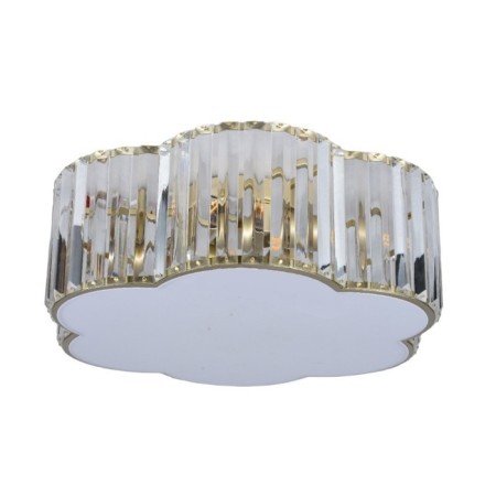 Crystal chandelier Gerhort G21108/4GD+WT+CL, 4x40W, E27, 17x45x45 cm, white color