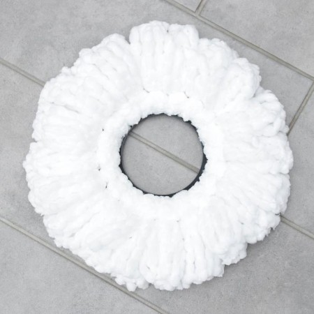 Nozzle for a mop with spin-centrifuga of the share, components to a set, thread length 10 cm, microfiber, 75 gr, white color-3