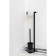 Bergenson Bjorn Bath Mats suspended toilet paper holder, Black Color Black