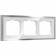Frame W0032850, 3 Baguette sockets, white