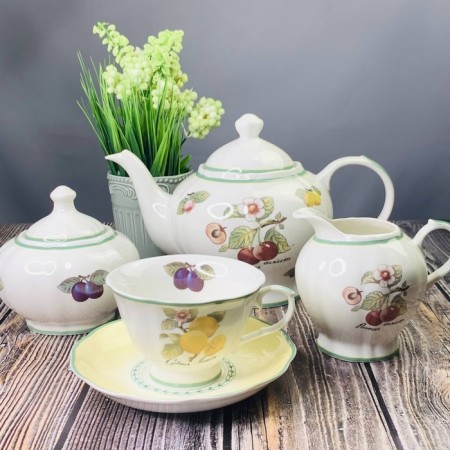 Tea Service Lenardi Fruit Garden, 15 items-1