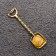 Koshelki souvenir "Shovel", brass, amber