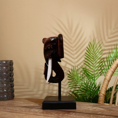 Souvenir "Elephant Head" on a stand, Albezia 35 cm-2