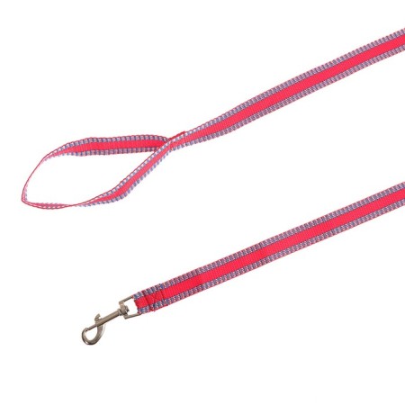Leash of kapron -colored zoonik, 2 m x 2.5 cm, mix of flowers-1