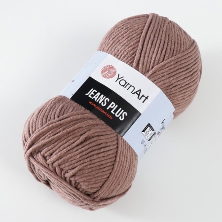 Yarn "Jeans Plus" 55% cotton, 45% acrylic 160m/100g (71 milk -hub)-1