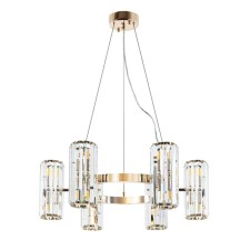 Suspended chandelier Arte Lamp Santorini A1049SP-12GO, G9, 12x40 W, 62x62x22 cm, golden