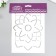 Plastic stencil "Flower" 24x16 cm
