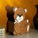 Kashpo "Mishutka" Small, 13.5x7x16.5 cm, oak, brown