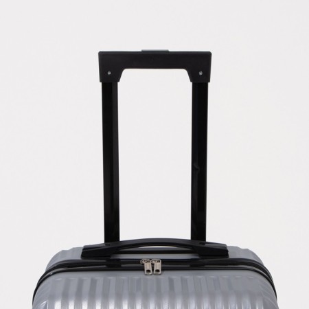 Small suitcase 20 ", code castle, silver color-3