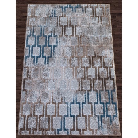 Rectangular carpet Matrix D591, size 160 x 230 cm, color Cream-Blue-1
