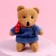 Soft toy "Bear on a bicycle", bear, color mix