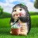 Garden figure "Hedgehog with a shovel of gardener" 17x17x26cm