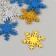 Decor for creativity "Color snowflakes" 3 × 3 cm (set 12 pcs) mix