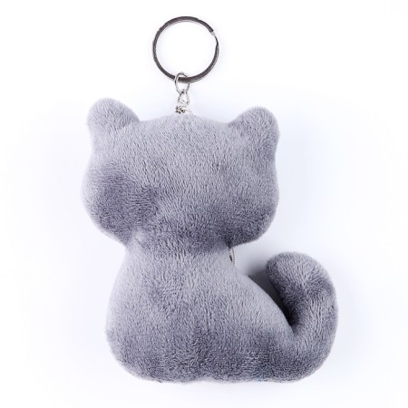 Soft toy "cat", on a key fob, 11 cm, mix-1