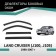 Defly window deflectors for Toyota Land Cruiser (J100, J105), 1998-2007