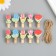 Decor for creativity wood "clothespin. Flower" set 10 pcs 4x2.3x1.2 cm