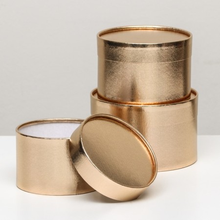 Set of hats 3 in 1, gold, 16 x 10 cm, 14 x 9 cm, 13 x 8.5 cm-1