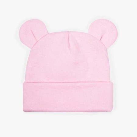 Children's cap Amarobaby Nature Essence Bear, size 38-40, pink color