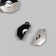 Magnetic metal lock "Yin-Yang" black and silver 2x2.2x0.5 cm