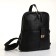 City backpack on a zipper, black color