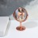 Mirror in gift packaging "Circle", bilateral, with an increase, D mirror surface 8.7 cm, golden color