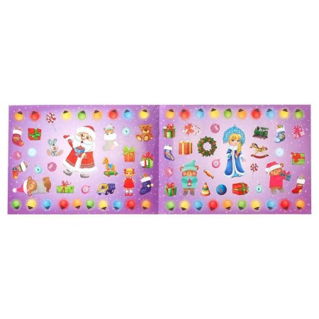 250 New Year's stickers "Snowman"-3