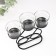 Summary metal, glass for 3 candles "peak" d = 5 cm black 19x6x16.5 cm