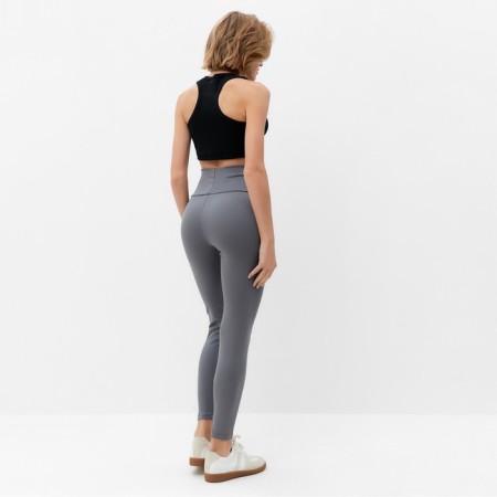 Pants (leggings) Sports female with textured elastic minaku color graphite, river 46-3