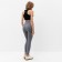 Pants (leggings) Sports female with textured elastic minaku color graphite, river 46
