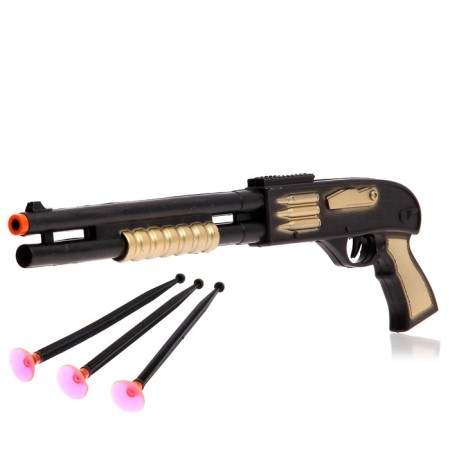 A guns "well -aimed sergeant", shoots with suction cups, mixtures