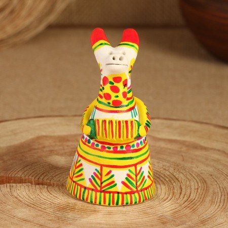 Filimonovskaya toy Bell "Kozlik", 10-12 cm-1