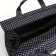 Road bag with lightning, external pocket, long belt, black/white color