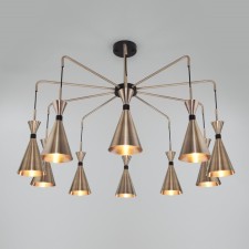 Люстра в стиле лофт Glustin, 60Вт, E14, 95x95x65 см