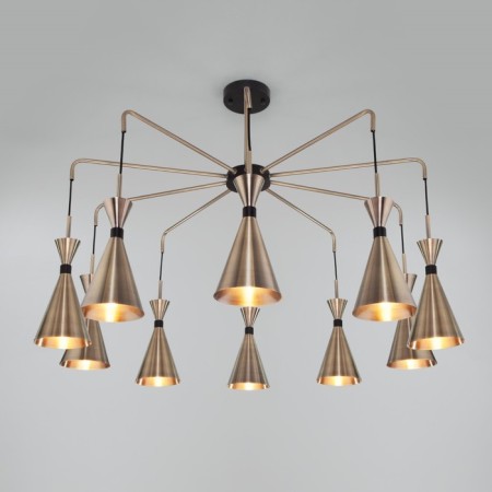 Люстра в стиле лофт Glustin, 60Вт, E14, 95x95x65 см