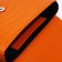 Women's bag Fabula on a magnet, long belt, orange color