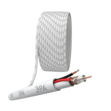 Cable for analogous video surveillance era Simple KVK-V-2+2x0.75 mm2 Bay 200 meters, white