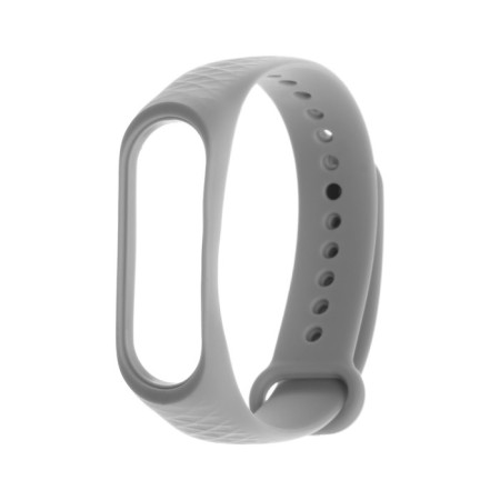 Mi Band 3/4 Luazon fitness bracelet strap, ribbed, gray