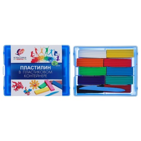 Plasticine 10 colors 200 g "Classic"-1