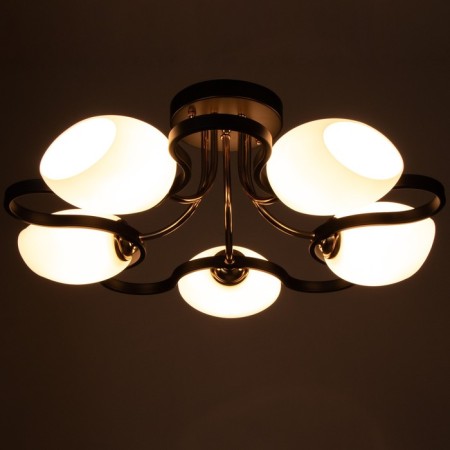 Chandelier 2780/5 E27 40W black and gold 55x55x25 cm Bayerlux-2