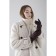 Female gloves, size 8.5, without insulation, brown color