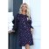 Women's dress, size 42, blue, purple color