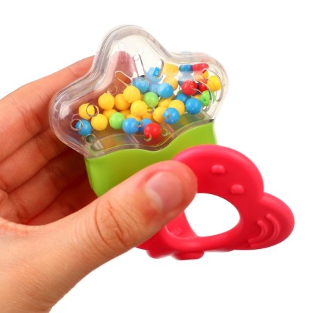 A set of rattles "Sweets", with elastic elements, 3 pcs, crumb I-5