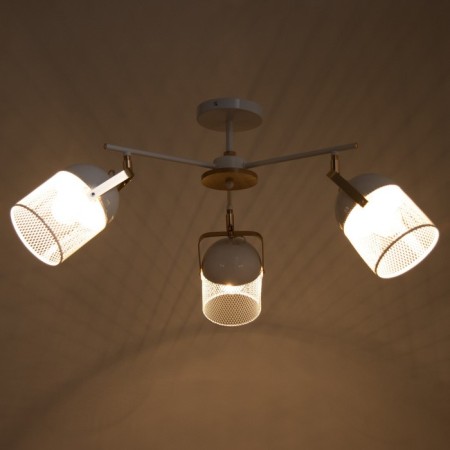 Biraso chandelier 3x60W E27 White-gold 58x58x40 cm. Model GZV-0036-2