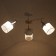 Biraso chandelier 3x60W E27 White-gold 58x58x40 cm. Model GZV-0036