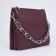 Cross-Bodi bag with zipper, burgundy color