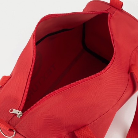 Female sports bag, textura, average size, red color-2