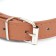 Cleaned -leather riveted collar, 46 x 1.9 cm, mix of flowers